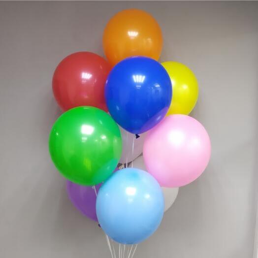 11 Mixed Colour Helium Balloon-1107
