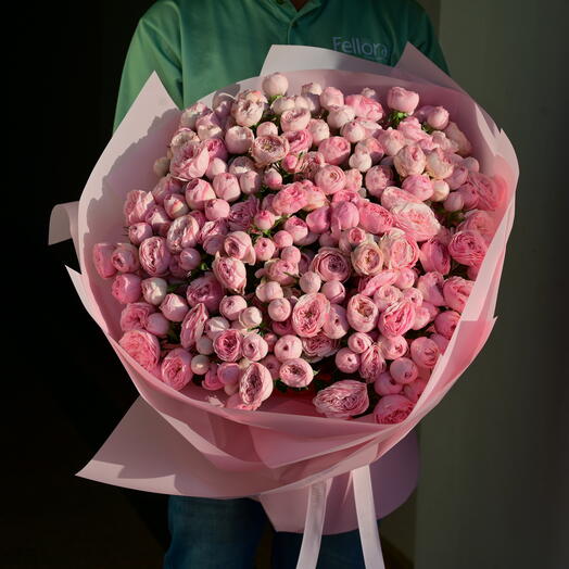 51 Pink Mansfield Park Spray Roses 6192