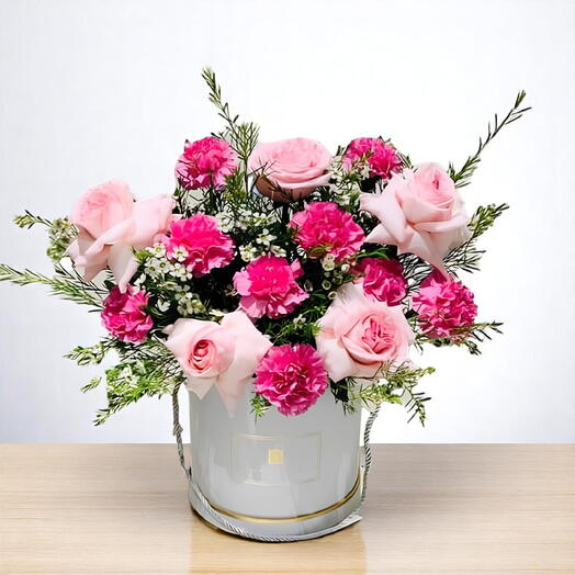 Букет цветов в коробке