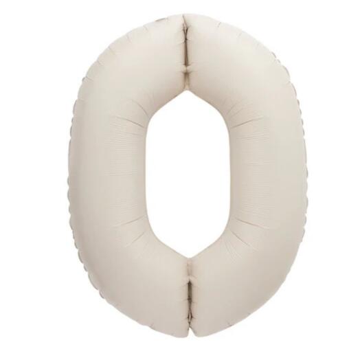 Giant Matte Nude Number 0 Balloon