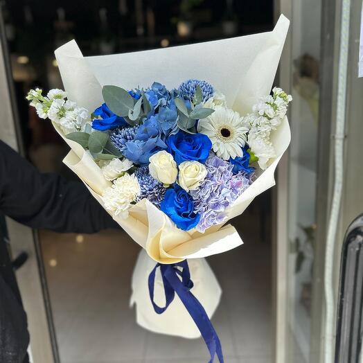 Blue - Flower Bouquet