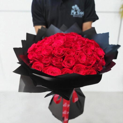 50 Red Roses Bouquet