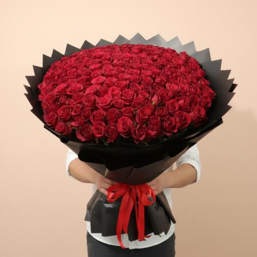 Bouquet de 150 roses rouges