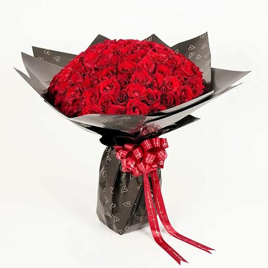 Grand bouquet de 111 roses rouges