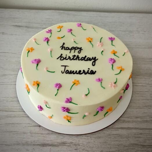Buttercream Flowers Cake