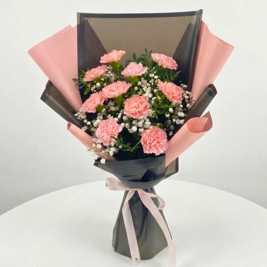 Pink carnations bouquet