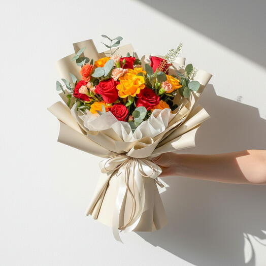 Roses   Lisianthus Élégance