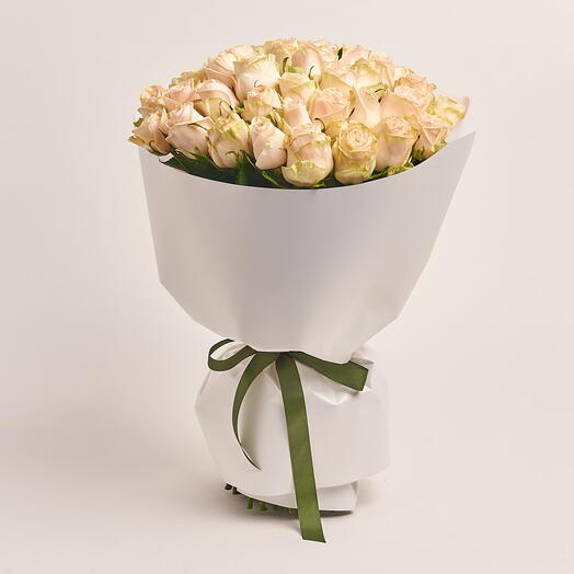 Olive- 51 cream rose Bouquet