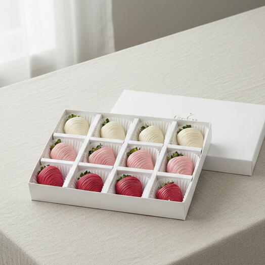 12 Ombre Strawberries