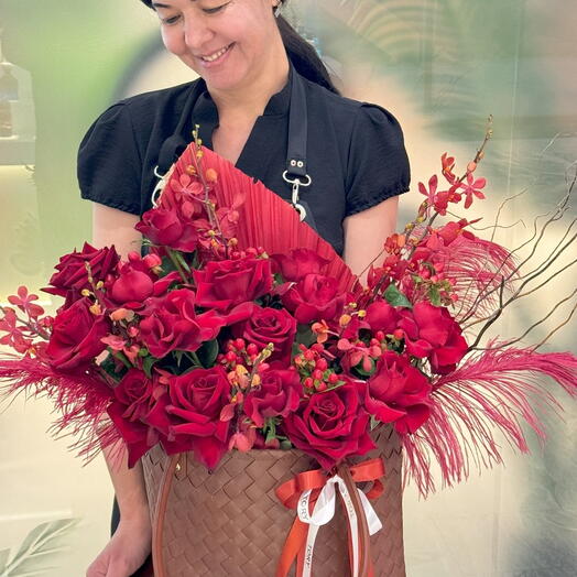 Flowers in a bag "Fiery Sunset"