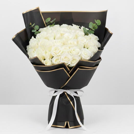 Sincerely Yours – 49 White Roses