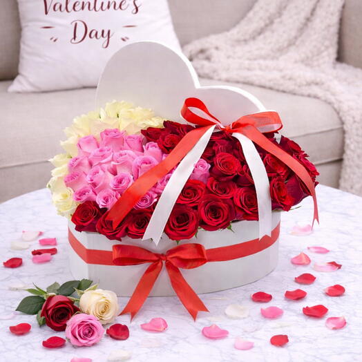 Valentine s Heart Rose Box