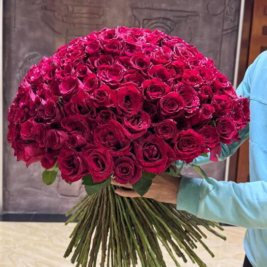 Embrace Bouqoet;300 Stems of red roses