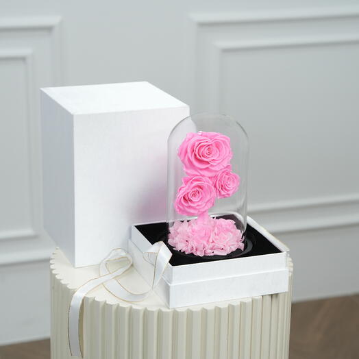 Fellora Premium Pink Infinity Roses 7543