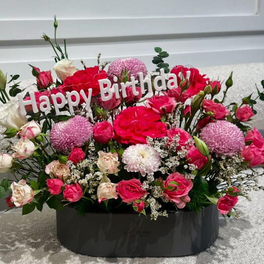 Mix Pink in a Leather Tray