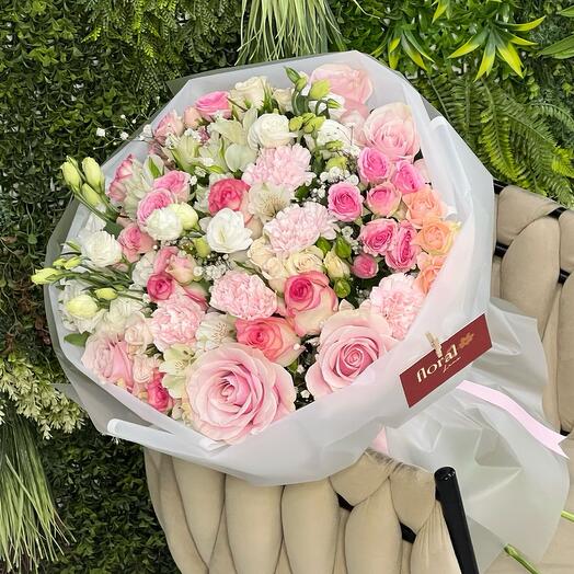 Rosy Glow Fresh Bouquet