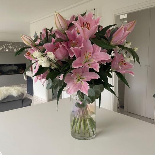 Blooming flower vase