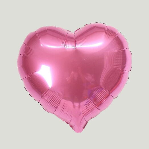 Simple Pink Foil Balloon Heart