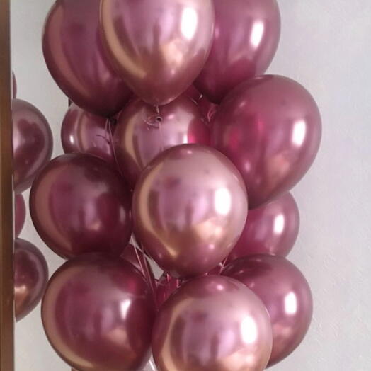 Набор шаров розового золота