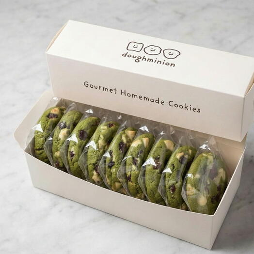 Печенье матча с барбарисом и белым шоколадом