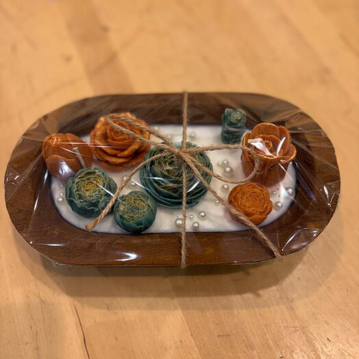 صينية من الشمع النباتي