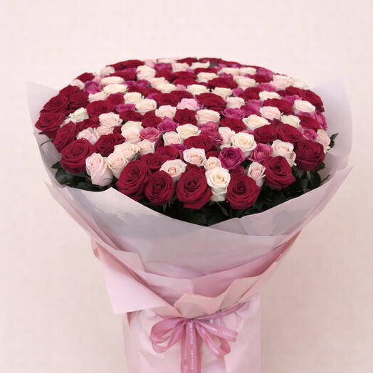 Joli mélange de roses