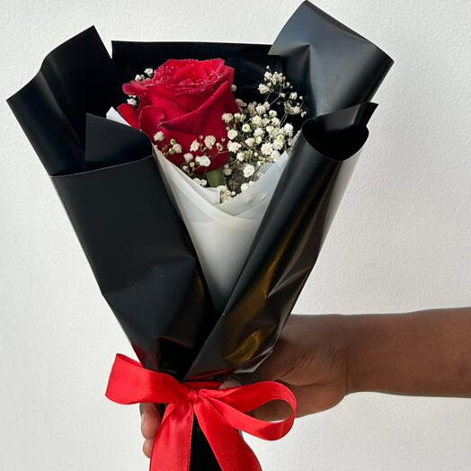Classic Single Red Rose Bouquet