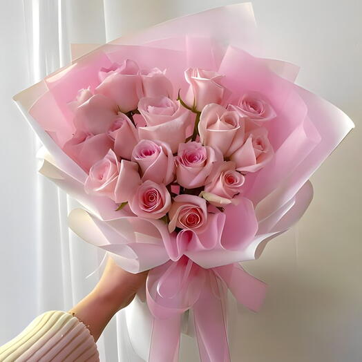 Morning Pink Roses