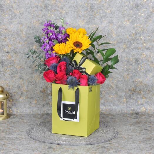 Floral and Chocolaty Greeting