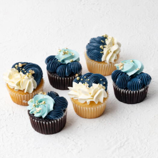 Капкейки для него (6 штук)