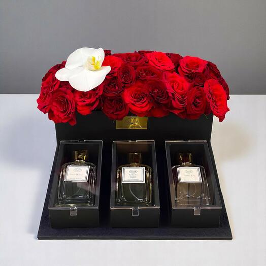 Роскошный набор ароматных цветов