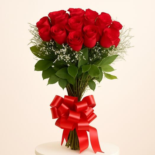 Red rose bunch for girlfriend