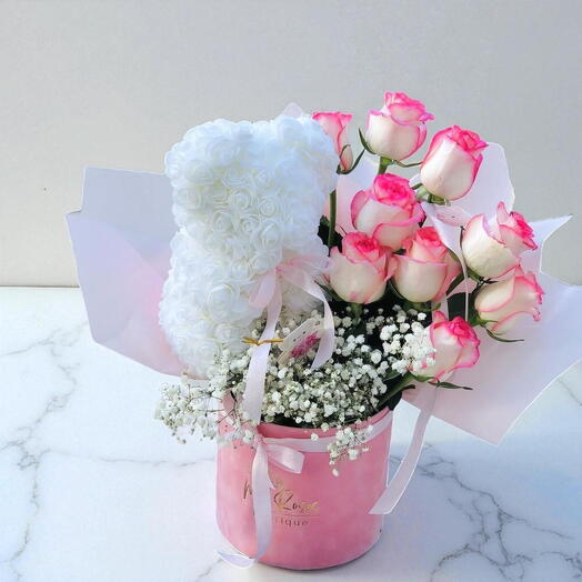 Baby girl pink arrangement