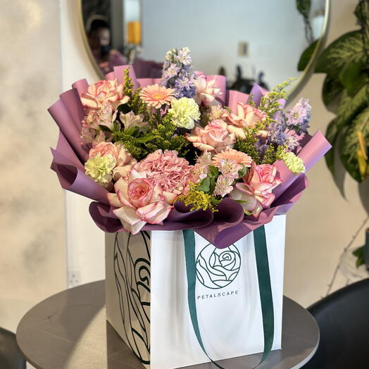 Lush Contrast-Flower Bouquet