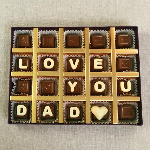 Шоколад Love You Dad 20 шт от LUXERA