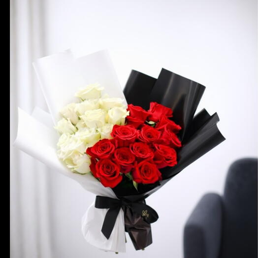 Bouquet de roses Amour de minuit