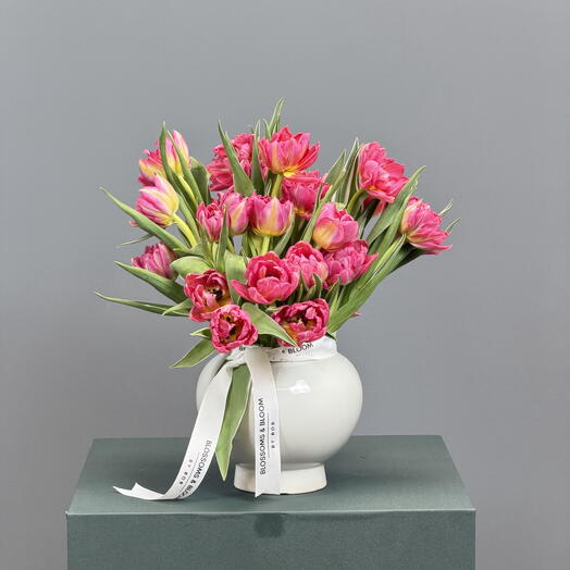 Blush tulip Arrangment
