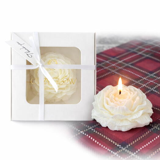 Bridal Peony Candle – Wedding Guest Favors (Bulk Order)