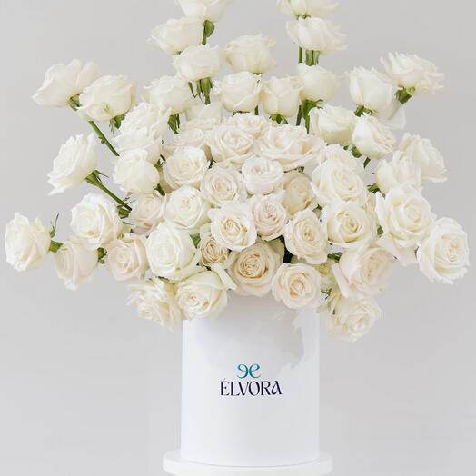 White Roses Ivory Balance Box