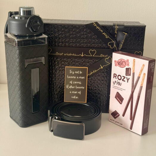 علبة هدايا فاخرة للرجال – طقم أنيق