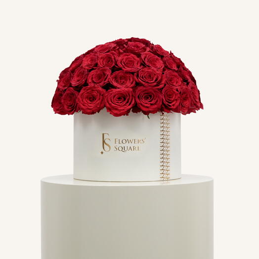 80 Red Roses Box Large