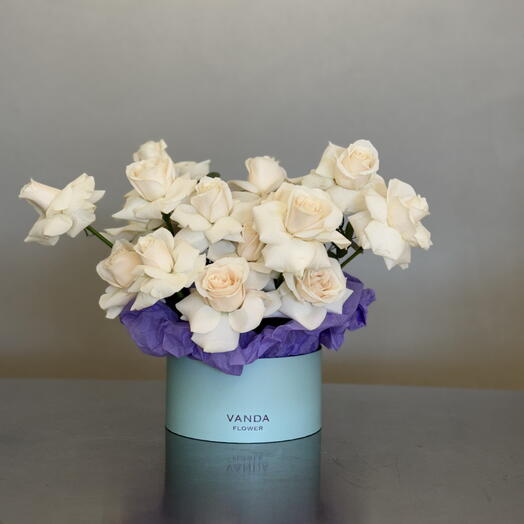 White  rose in Tiffany