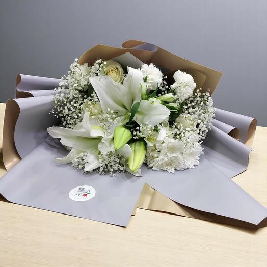 Ярко-белый букет