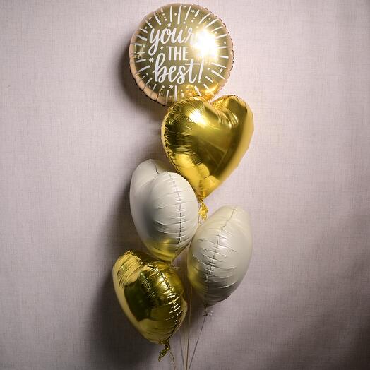 You re the Best Foil Balloon Set With Helium 7007