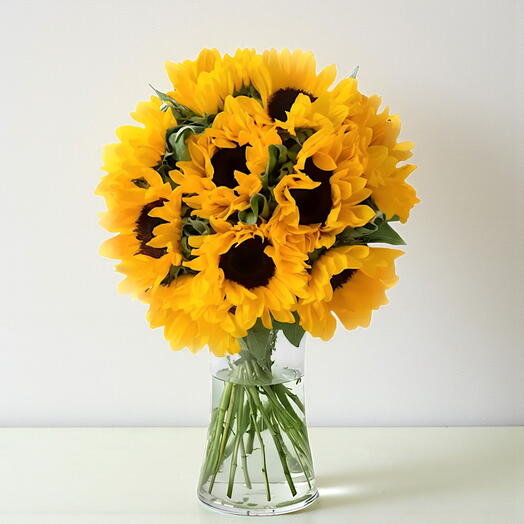 22 Sunflower Vase