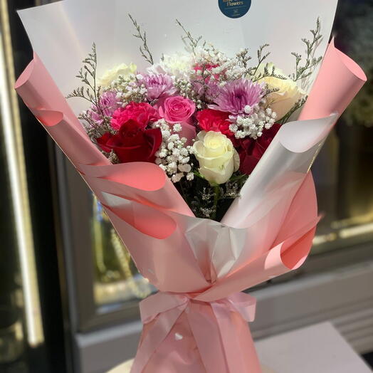 Смешанный букет цветов 11