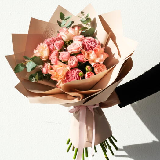 Blush Elegance Rose Bouquet