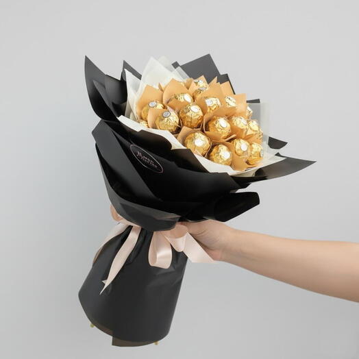 "24 Ferrero Rocher Chocolate Bouquet | Same-Day Delivery"
