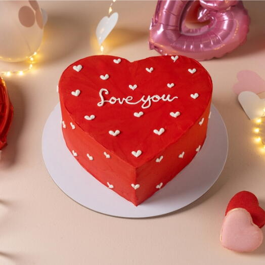 Love you Heart Cake (serves 6-7)