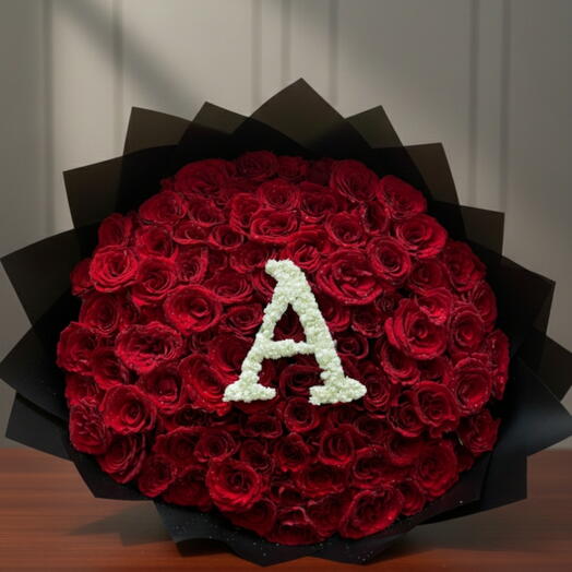 Премиум букет из 101 красной розы с открыткой